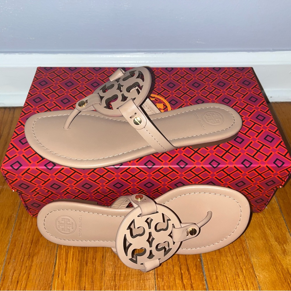 Tory Burch Miller Calf Leather Sandal